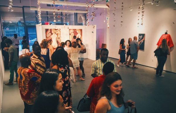 art gallery filled with people