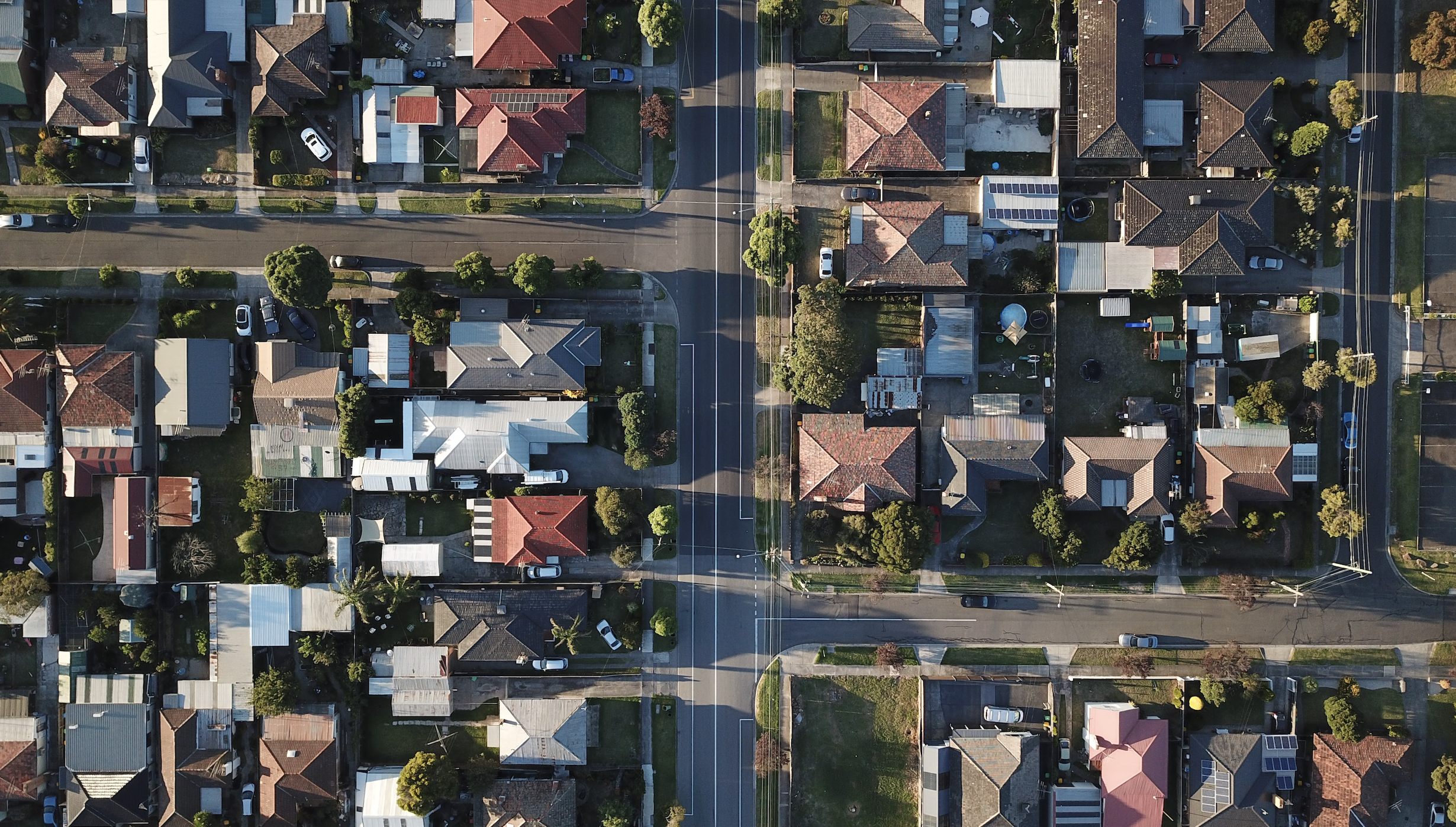 satellite view of homes