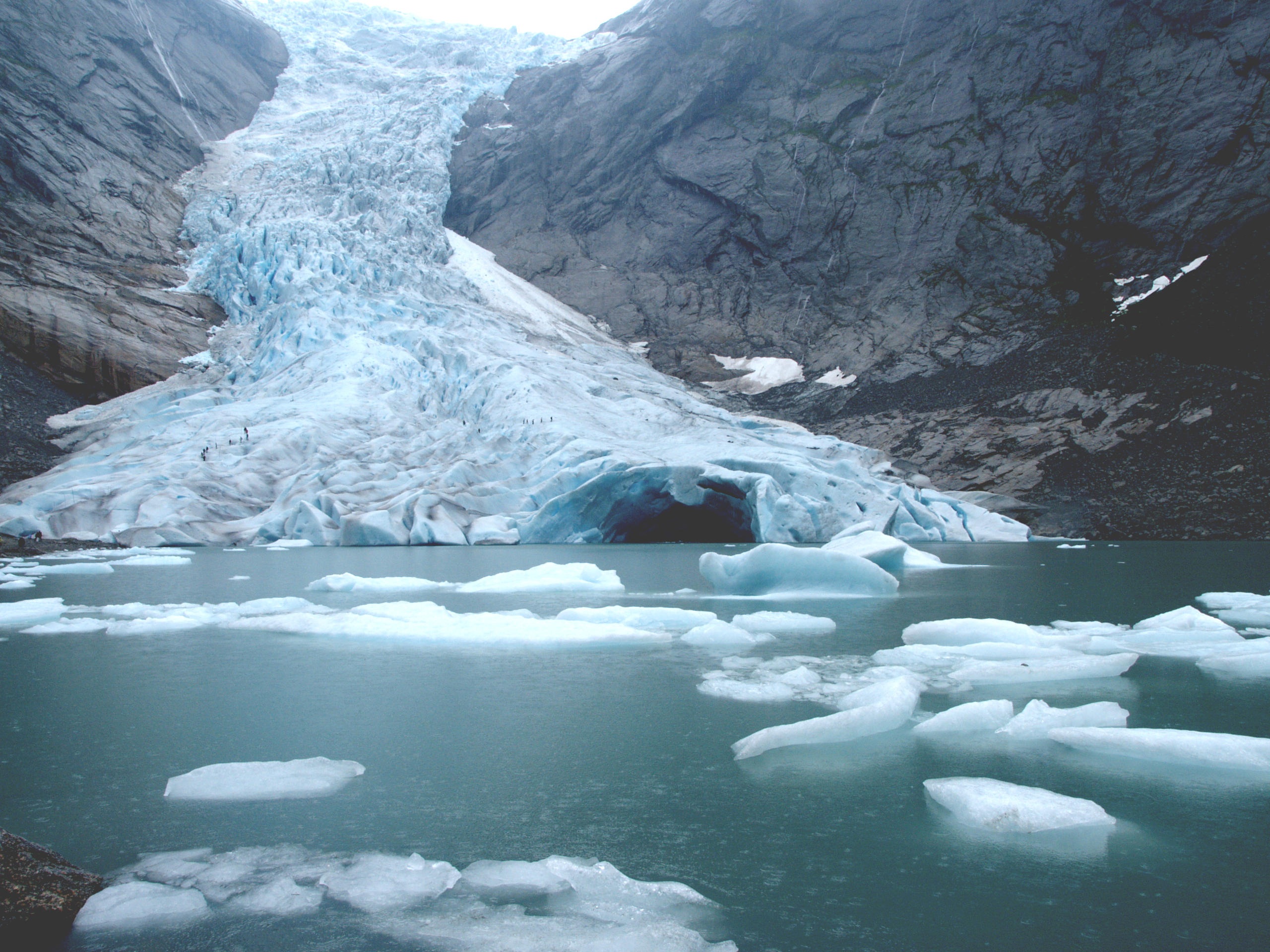 Melting glacier