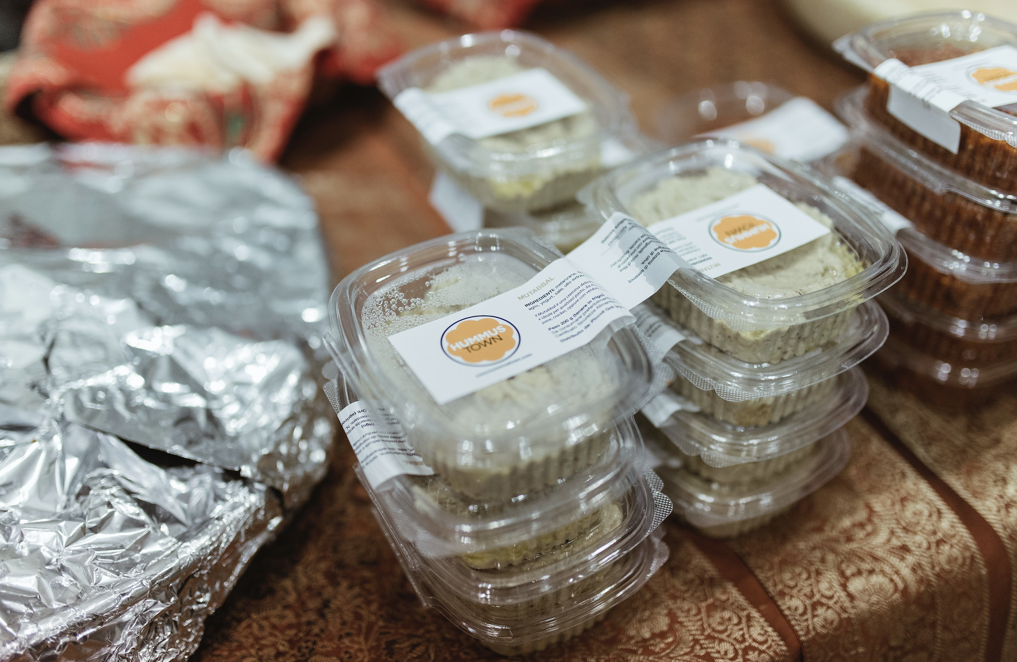 hummus in containers